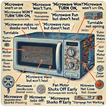 Microwave troubleshooting chart